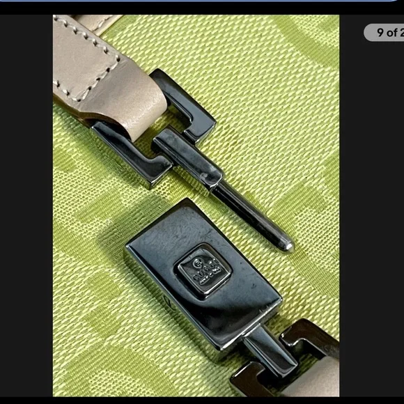 Vintage Gucci Jackie Bardot Rare Iconic Lime Green Bag Purse Silver Hardware - Picture 11 of 15